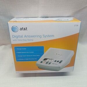 AT&T 1739 Digital Phone Call Answering System Machine Time Date Stamp Vintage